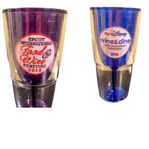 2 Walt Disney World Tervis Tumblers RunDisney Food & Wine Festival